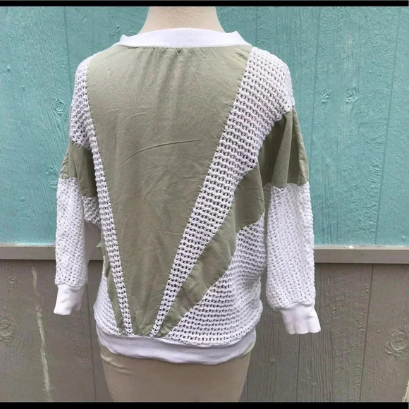 Vintage 70s Greek fishnet peasant casual abstract top shirt-M - Picture 7 of 9